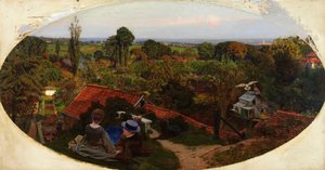 Uma tarde de outono inglesa, 1852-1853 de Ford Madox Brown